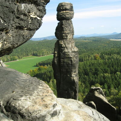 Bild vergrößern: Barbarine auf dem Pfaffenstein